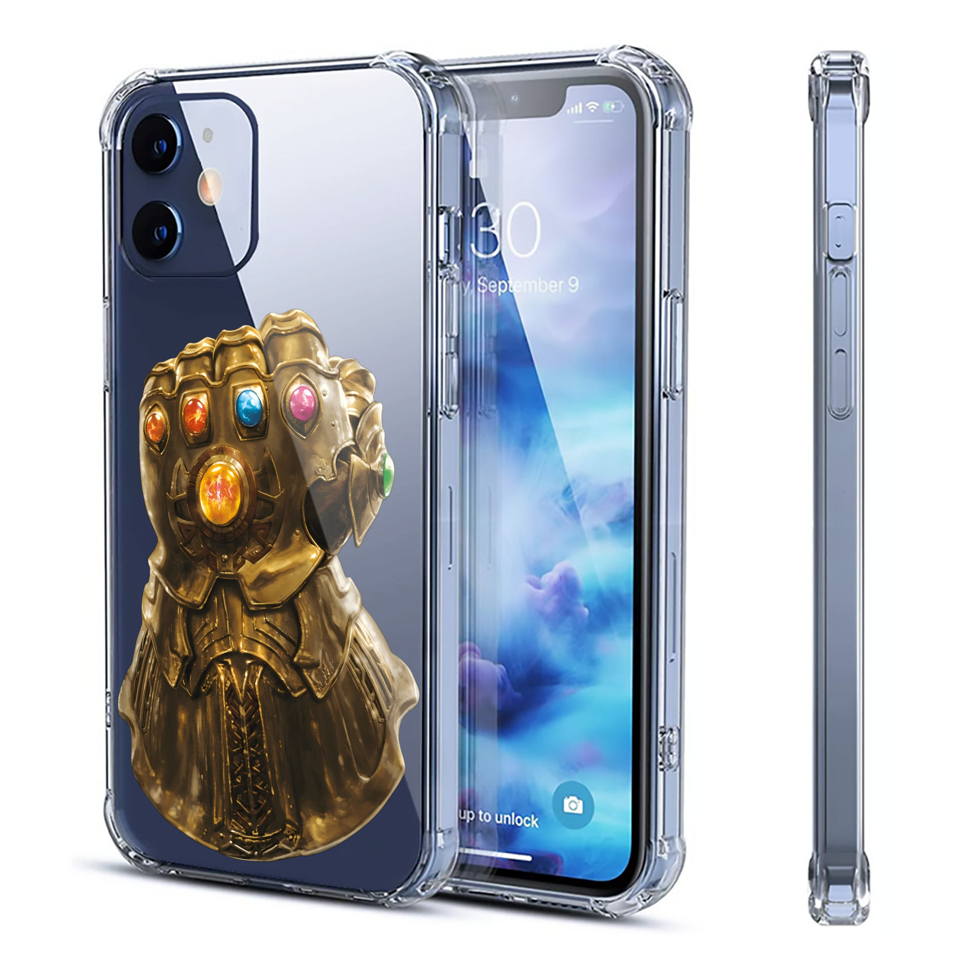 （画像用） アベンジャーズ The Avengers 【iPhone 12シリーズ対応】透明スマホケース（クリアソフトケース）